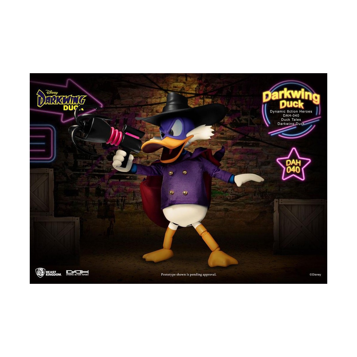 Beast Kingdom Disney Classic Figurine - Darkwing Duck - Dynamic Action Heroes 1/9