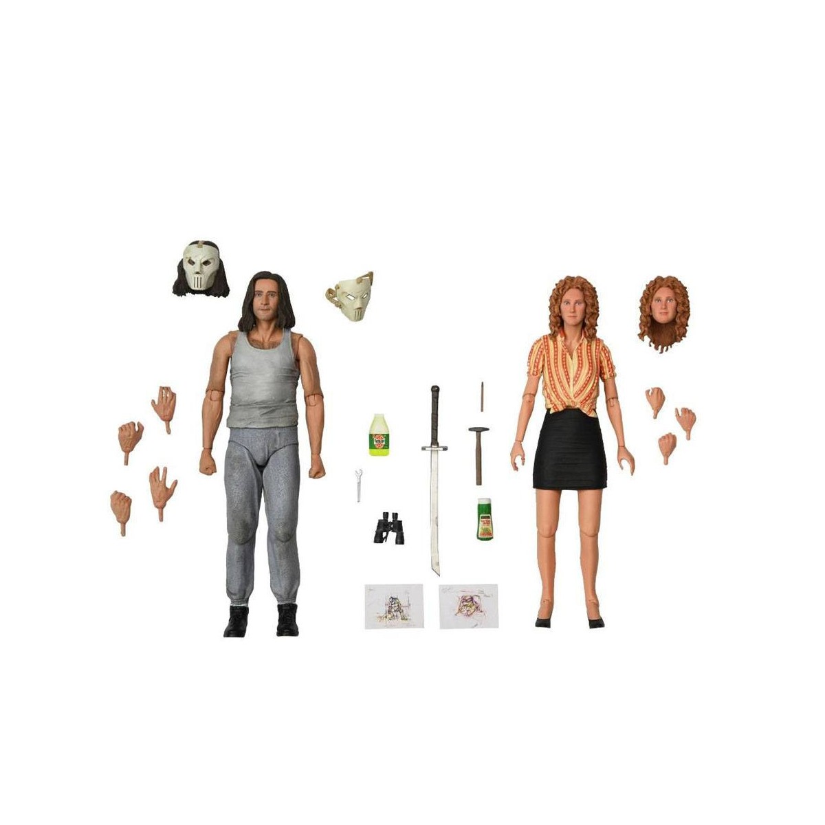 Neca - TMNT - Teenage Mutant Ninja Turtles The Movie - April O'Neil & Casey Jones Farm - Pack 2 figures