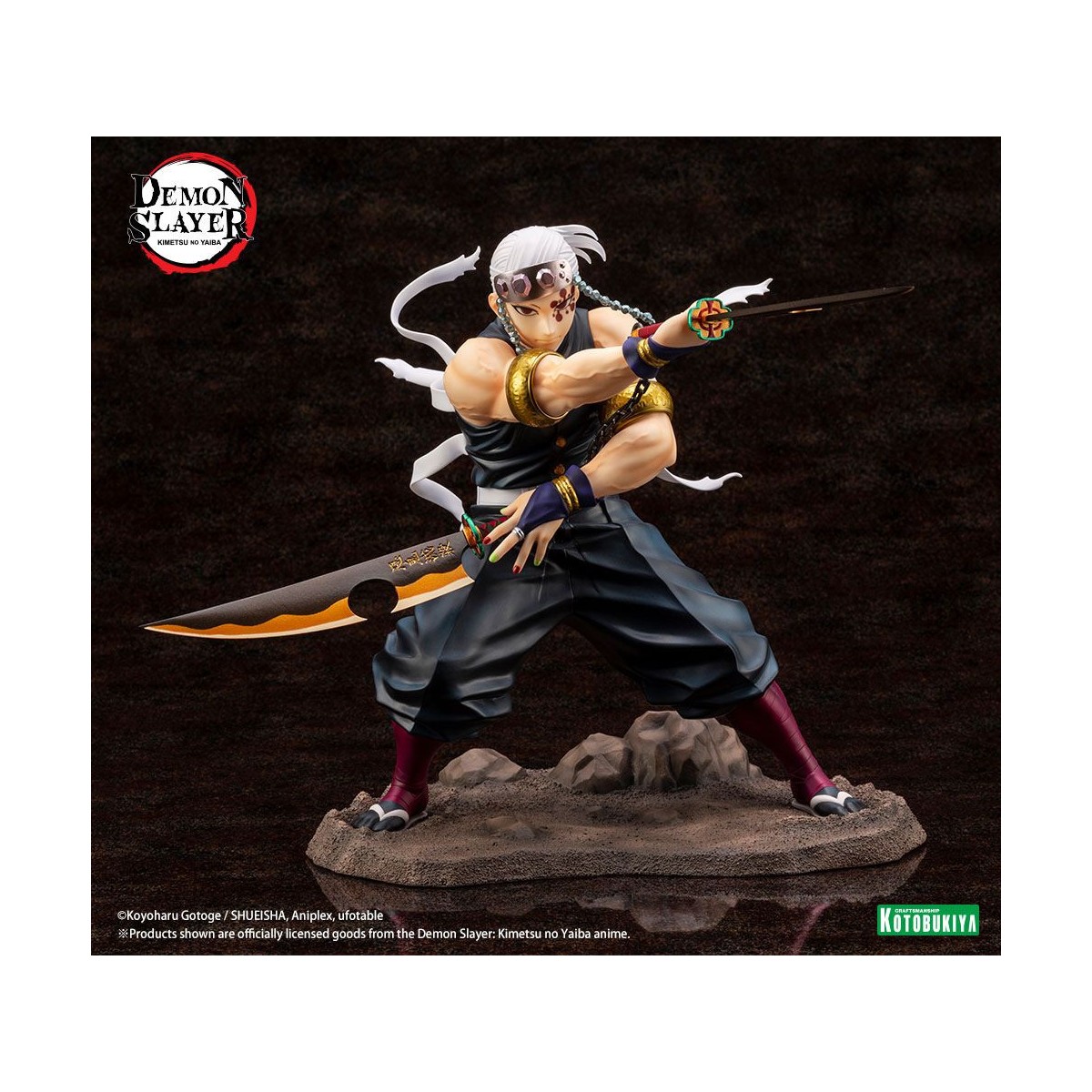 Kotobukiya - Tengen Uzui Bonus Edition - Demon Slayer: Kimetsu no Yaiba PVC ARTFXJ 1/8