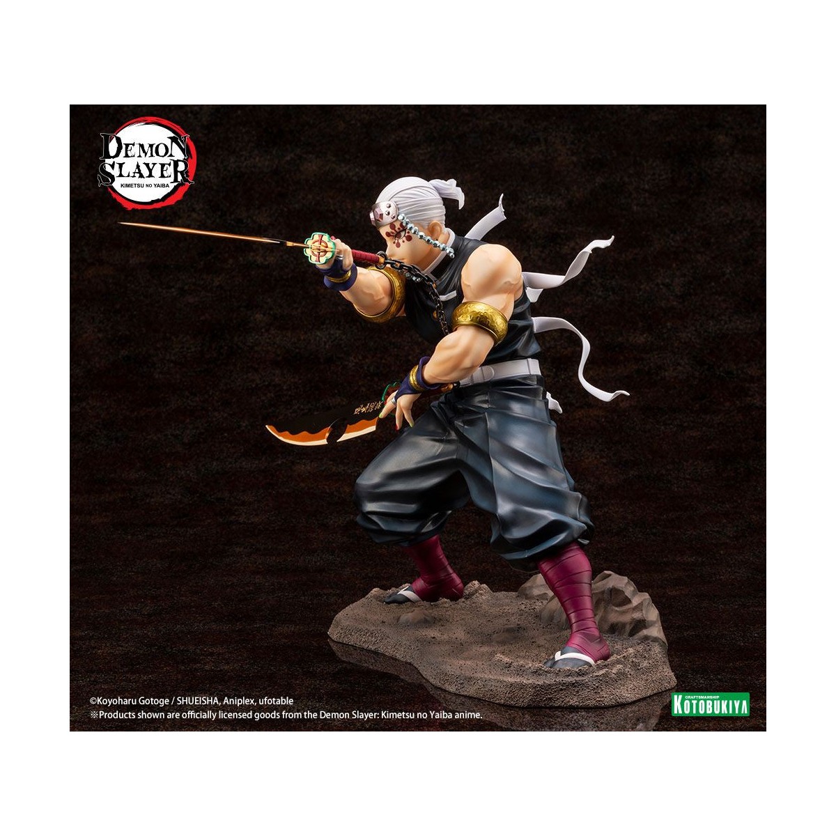 Kotobukiya - Tengen Uzui Bonus Edition - Demon Slayer: Kimetsu no Yaiba PVC ARTFXJ 1/8