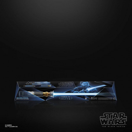 Hasbro - Obi-Wan Kenobi Force Fx Lightsaber - Black Serie Replica Elite