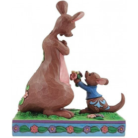 Enesco - Disney Tradition - Winnie The Pooh "The Sweetest Gift" - Little Guru giving flowers to his mother - By Jim Shore