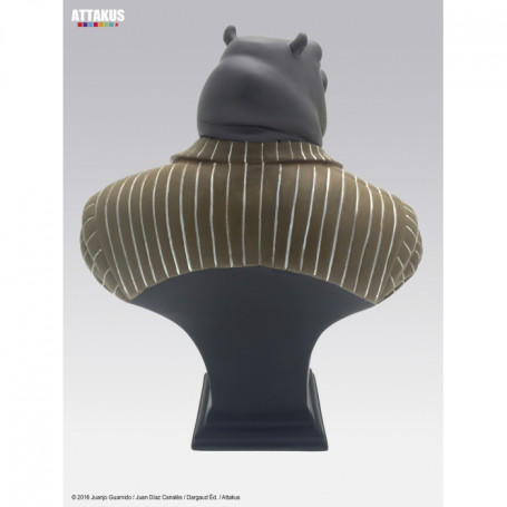 BlackSad Bust Ted Leeman the hippo
