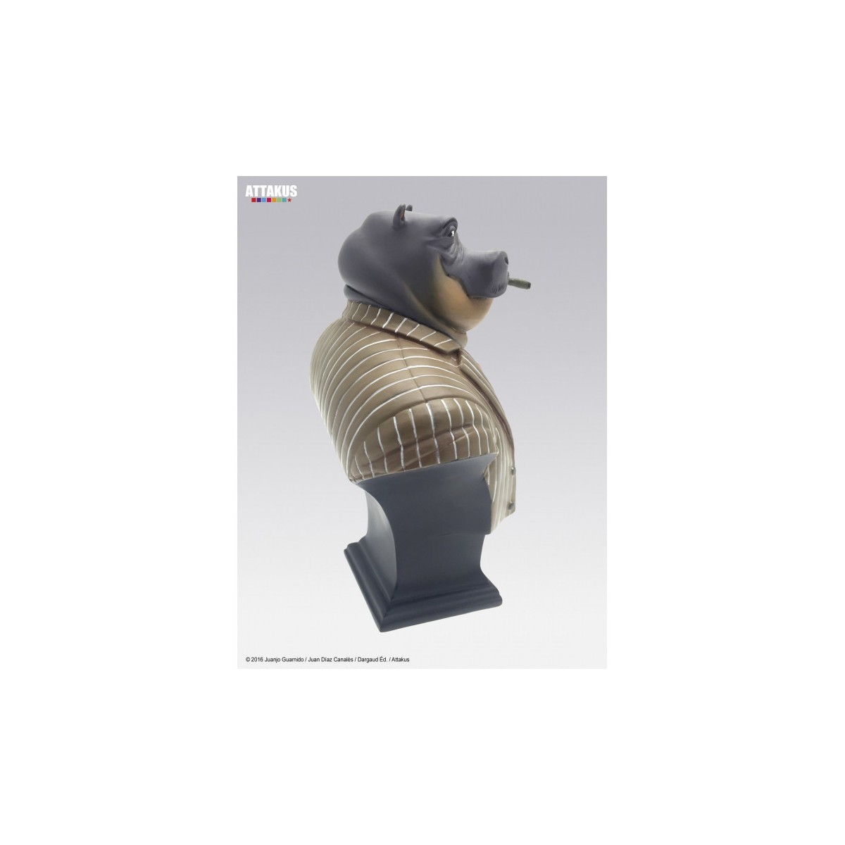 BlackSad Bust Ted Leeman the hippo