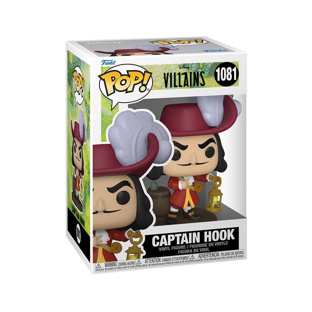 Funko POP! Villain 1081 - Disney CAPTAIN HOOK - CAPTAIN CROCHET - Peter Pan