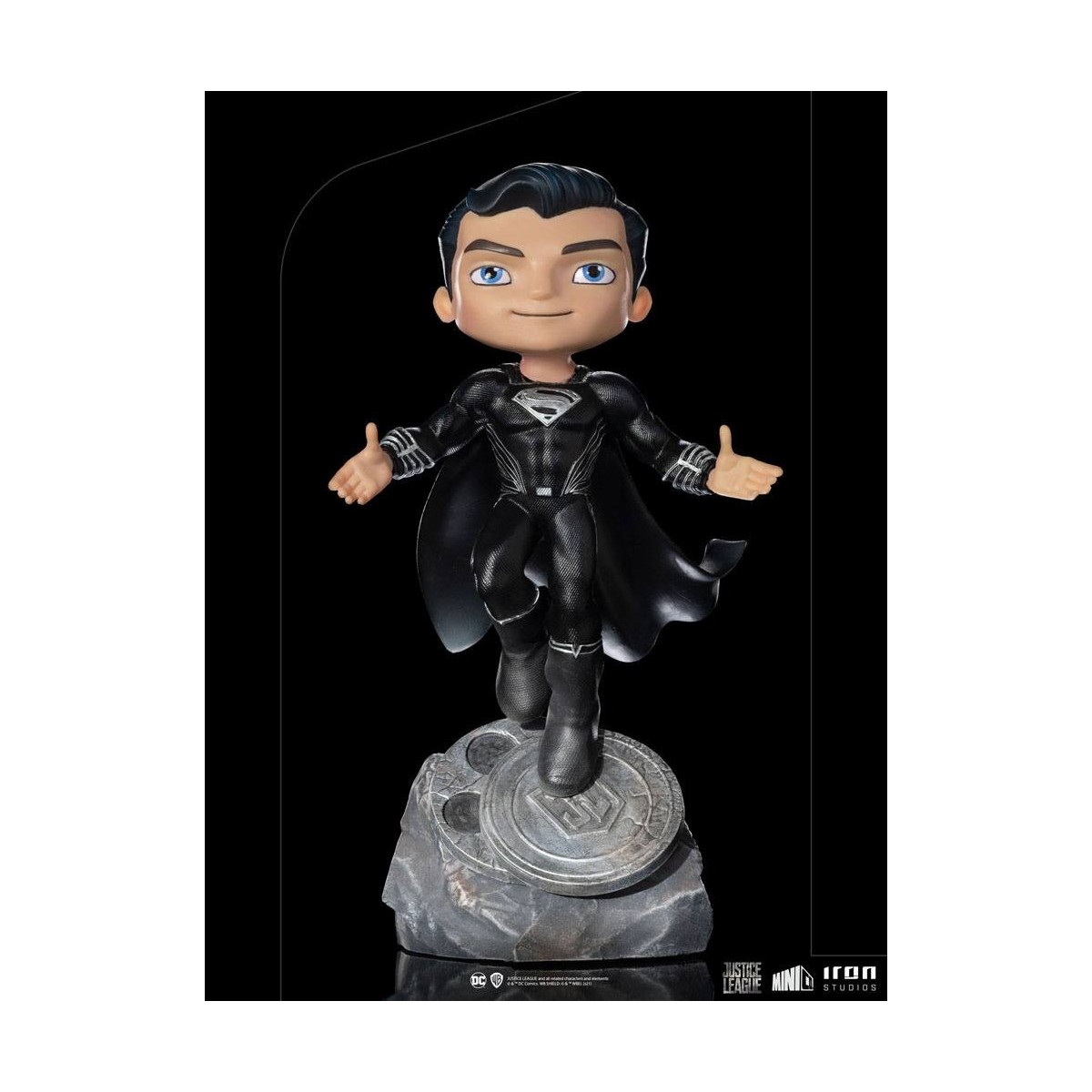 Iron Studios - Justice League Deluxe Superman Black - Mini Co.
