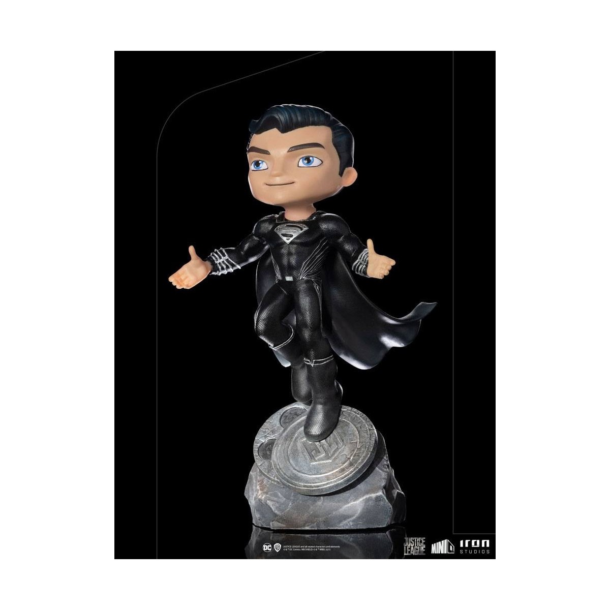 Iron Studios - Justice League Deluxe Superman Black - Mini Co.