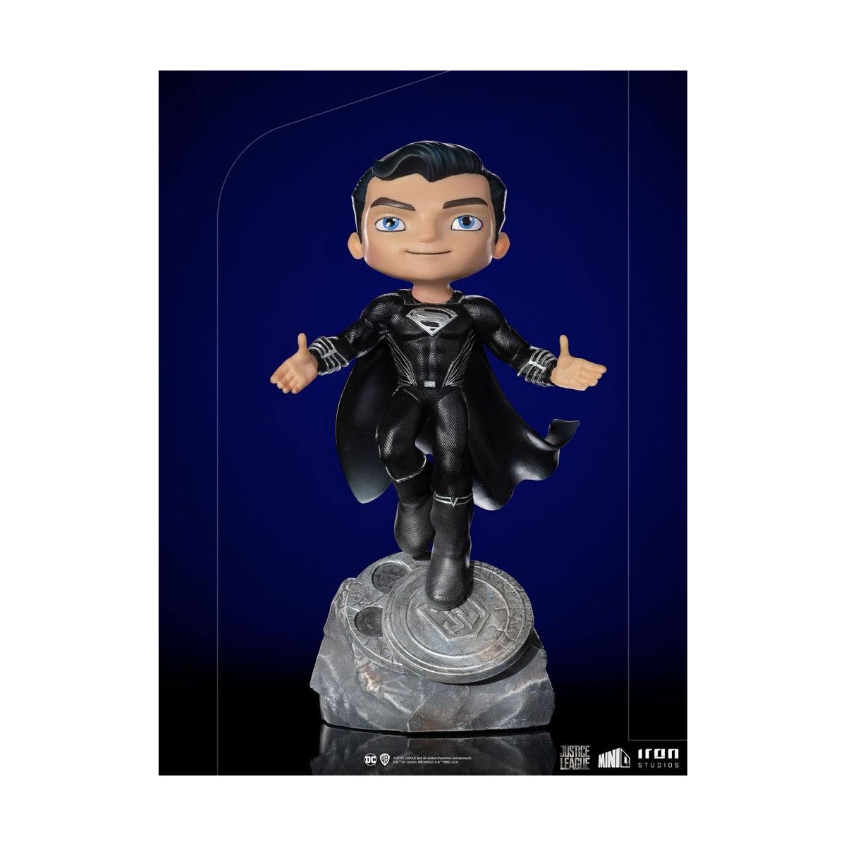 Iron Studios - Justice League Deluxe Superman Black - Mini Co.