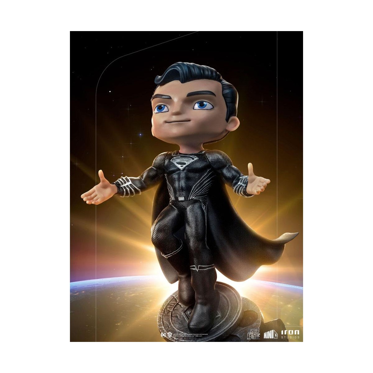 Iron Studios - Justice League Deluxe Superman Black - Mini Co.