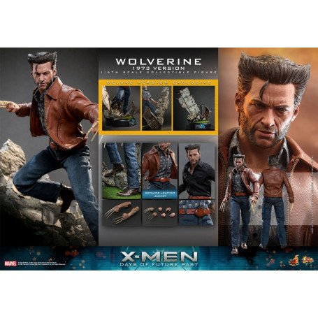 Hot Toys - Wolverine (1973 Version) Deluxe Version - X-Men Days of Future Past Movie Masterpiece Figure 1/6