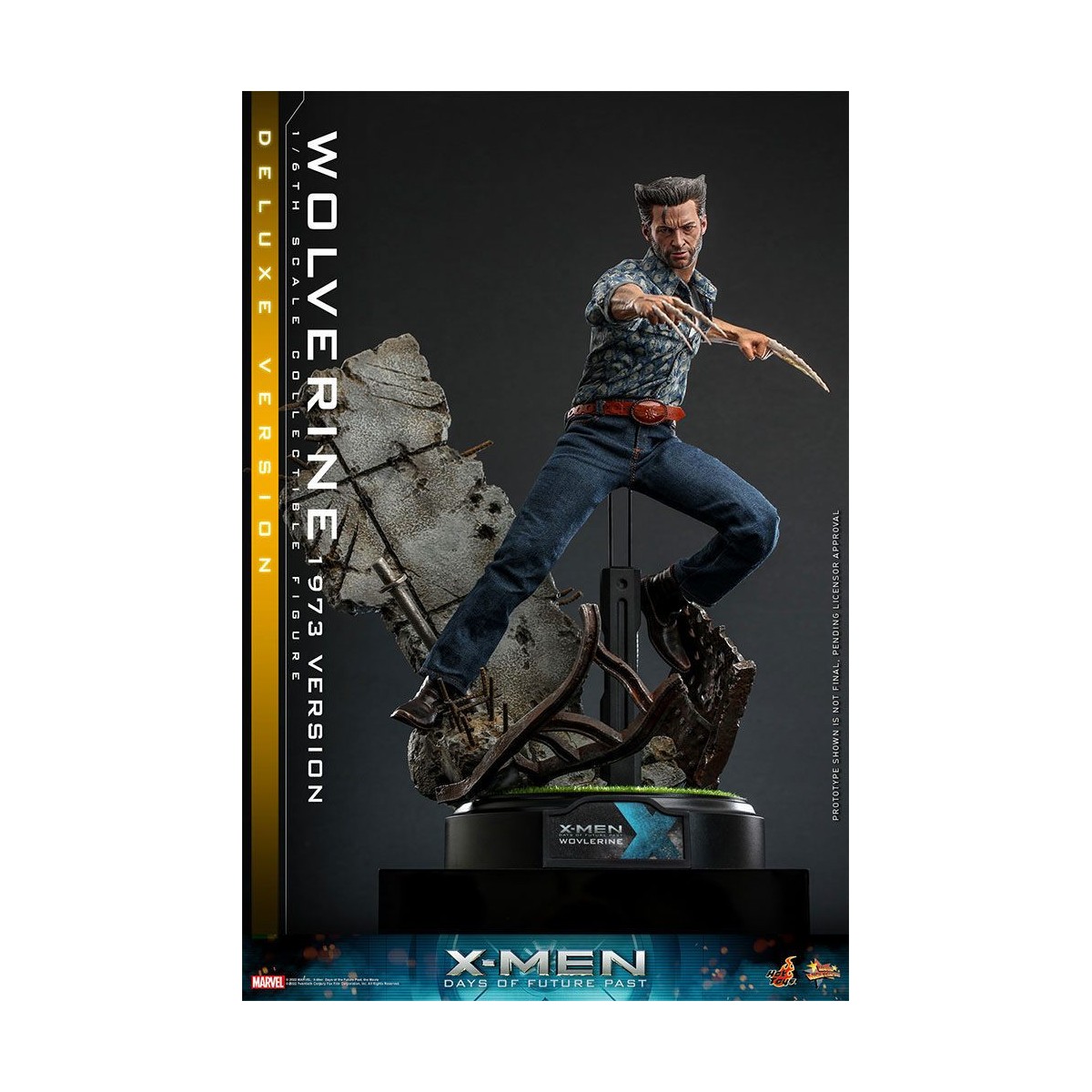 Hot Toys - Wolverine (1973 Version) Deluxe Version - X-Men Days of Future Past Movie Masterpiece Figure 1/6
