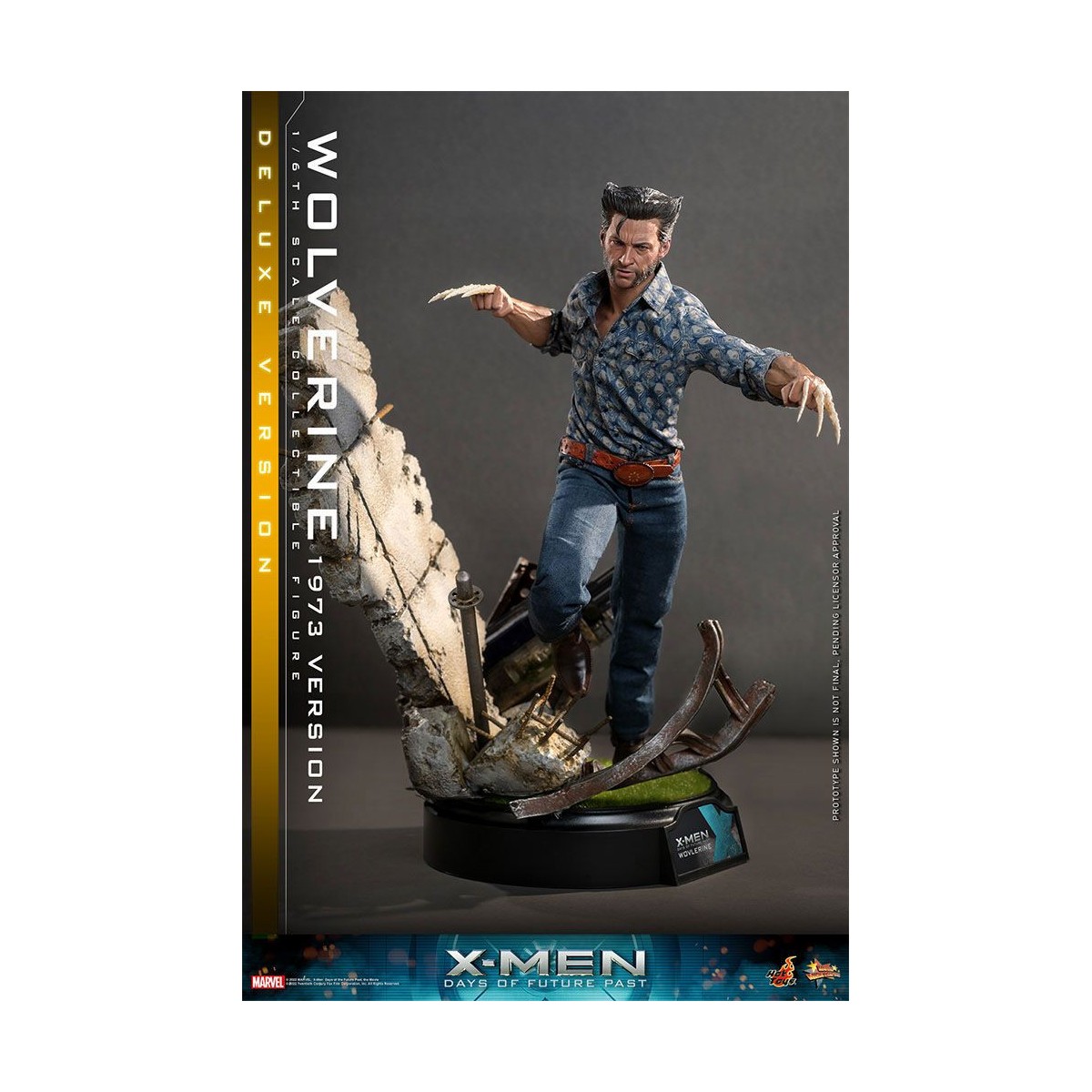 Hot Toys - Wolverine (1973 Version) Deluxe Version - X-Men Days of Future Past Movie Masterpiece Figure 1/6