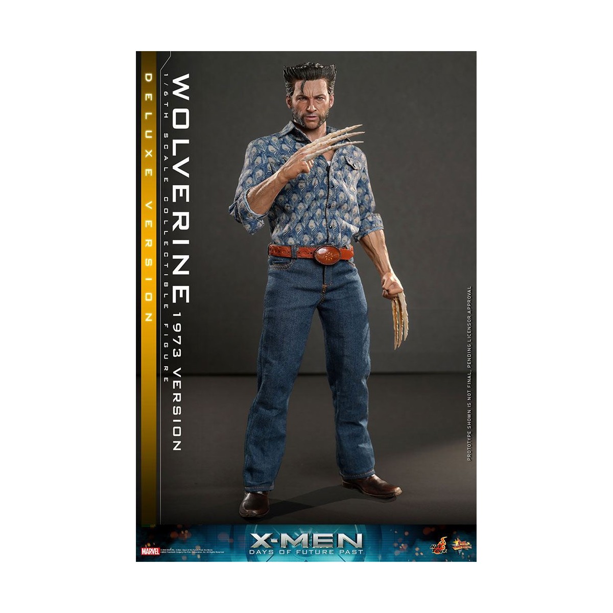 Hot Toys - Wolverine (1973 Version) Deluxe Version - X-Men Days of Future Past Movie Masterpiece Figure 1/6