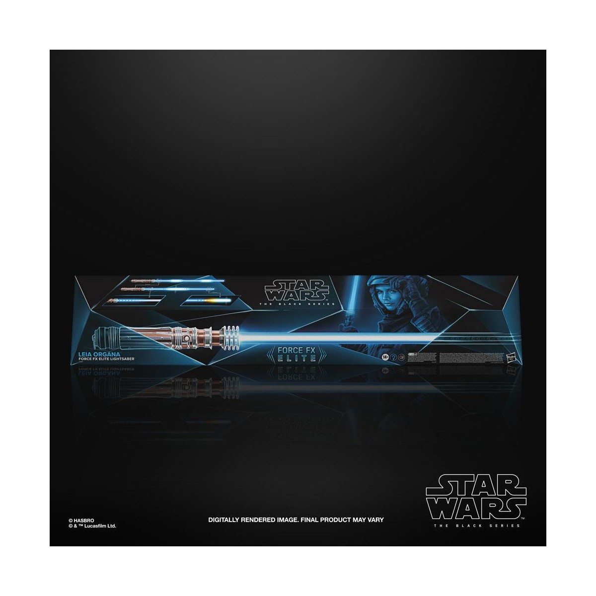 Hasbro - Leia Organa Force Fx Lightsaber - Black Serie Replica Elite