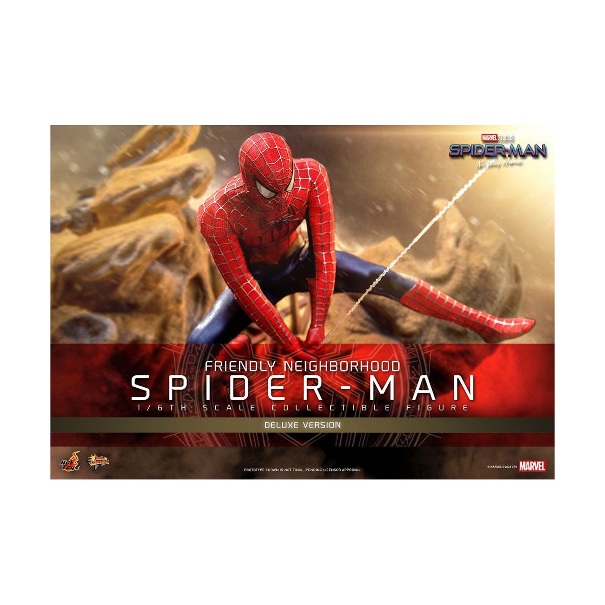 Hot Toys - Friendly Neighborhood Spider-Man (Deluxe Version) - Marvel's Spider-Man: No Way Home Movie Masterpiece Figure 1/6