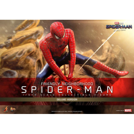 Hot Toys - Friendly Neighborhood Spider-Man (Deluxe Version) - Marvel's Spider-Man: No Way Home Movie Masterpiece Figure 1/6