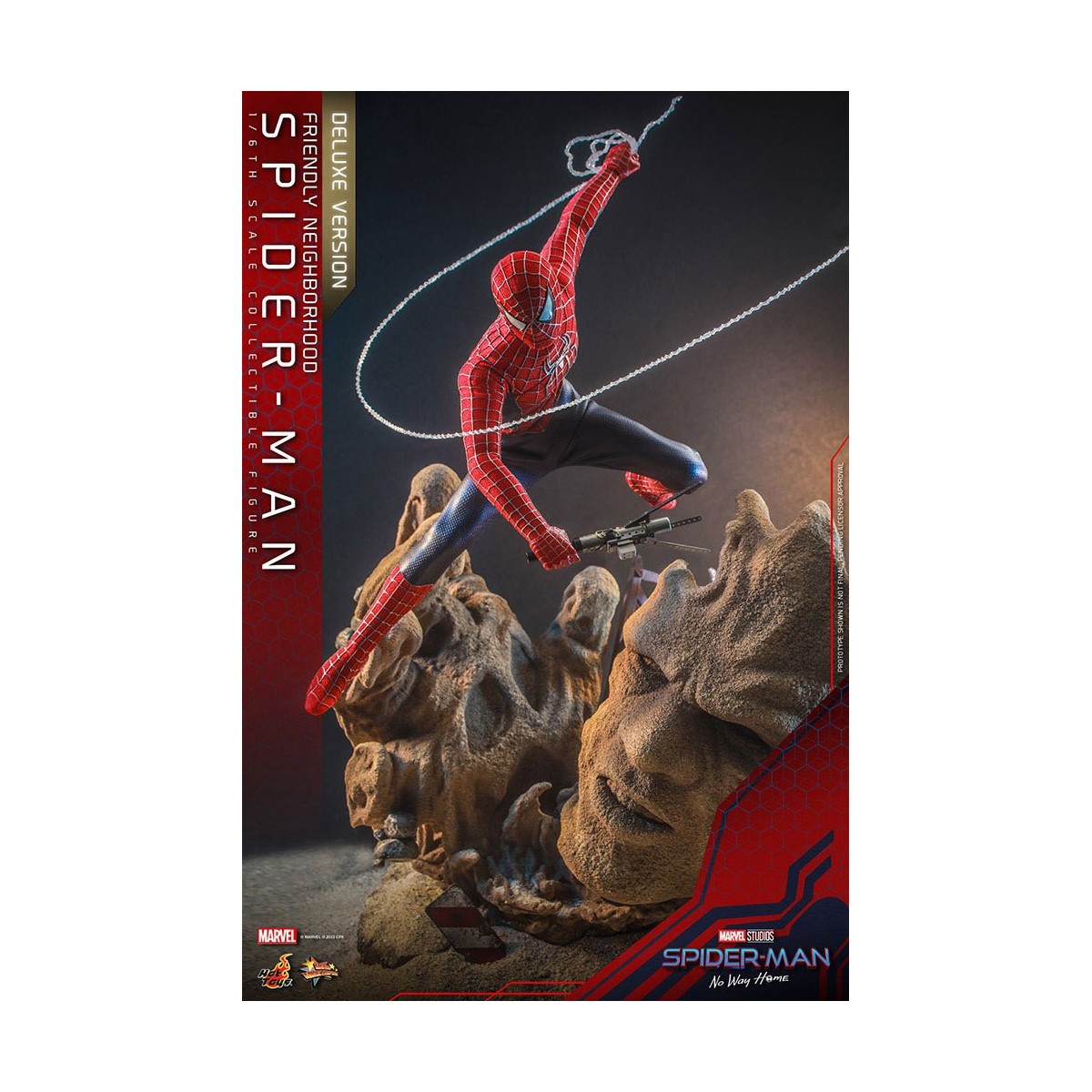 Hot Toys - Friendly Neighborhood Spider-Man (Deluxe Version) - Marvel's Spider-Man: No Way Home Movie Masterpiece Figure 1/6