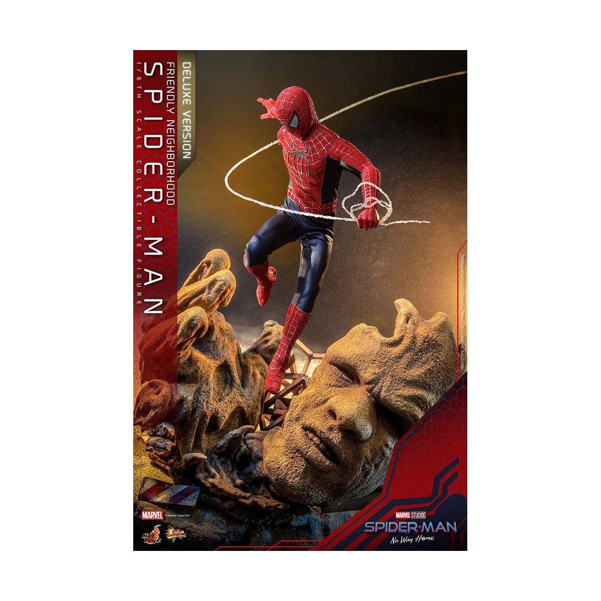 Hot Toys - Friendly Neighborhood Spider-Man (Deluxe Version) - Marvel's Spider-Man: No Way Home Movie Masterpiece Figure 1/6