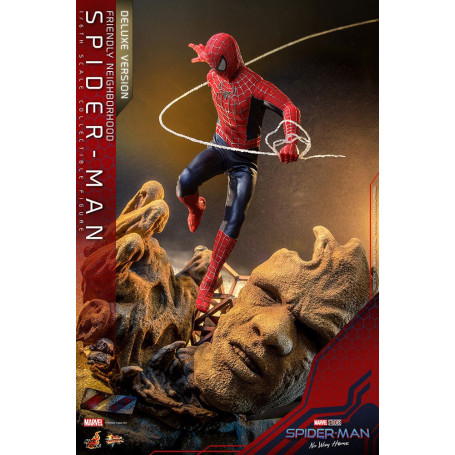 Hot Toys - Friendly Neighborhood Spider-Man (Deluxe Version) - Marvel's Spider-Man: No Way Home Movie Masterpiece Figure 1/6