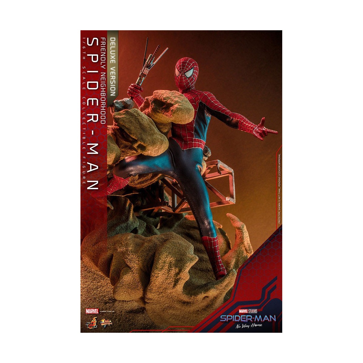 Hot Toys - Friendly Neighborhood Spider-Man (Deluxe Version) - Marvel's Spider-Man: No Way Home Movie Masterpiece Figure 1/6
