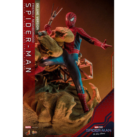 Hot Toys - Friendly Neighborhood Spider-Man (Deluxe Version) - Marvel's Spider-Man: No Way Home Movie Masterpiece Figure 1/6