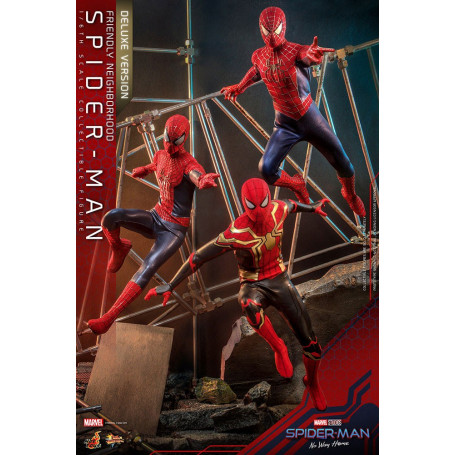 Hot Toys - Friendly Neighborhood Spider-Man (Deluxe Version) - Marvel's Spider-Man: No Way Home Movie Masterpiece Figure 1/6
