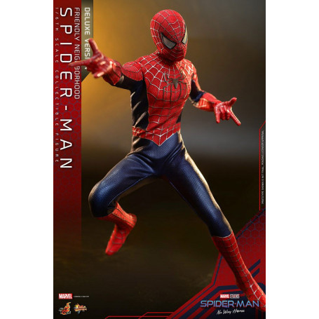 Hot Toys - Friendly Neighborhood Spider-Man (Deluxe Version) - Marvel's Spider-Man: No Way Home Movie Masterpiece Figure 1/6