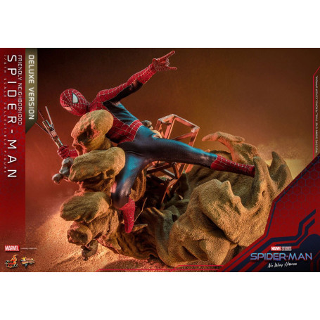 Hot Toys - Friendly Neighborhood Spider-Man (Deluxe Version) - Marvel's Spider-Man: No Way Home Movie Masterpiece Figure 1/6