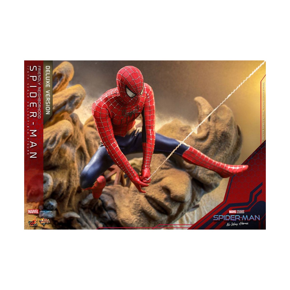 Hot Toys - Friendly Neighborhood Spider-Man (Deluxe Version) - Marvel's Spider-Man: No Way Home Movie Masterpiece Figure 1/6