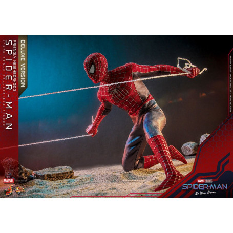 Hot Toys - Friendly Neighborhood Spider-Man (Deluxe Version) - Marvel's Spider-Man: No Way Home Movie Masterpiece Figure 1/6