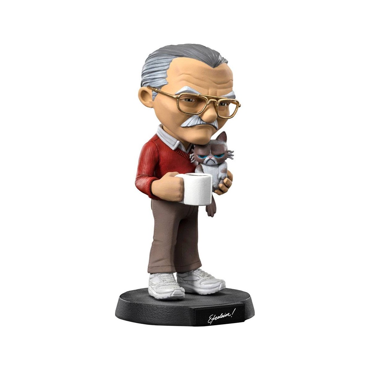 Iron Studios - Stan Lee action figure with Grumpy cat - Mini Co.