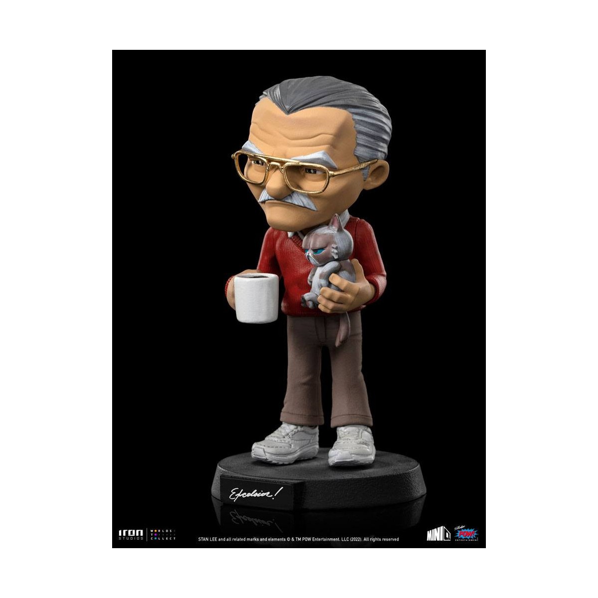 Iron Studios - Stan Lee action figure with Grumpy cat - Mini Co.