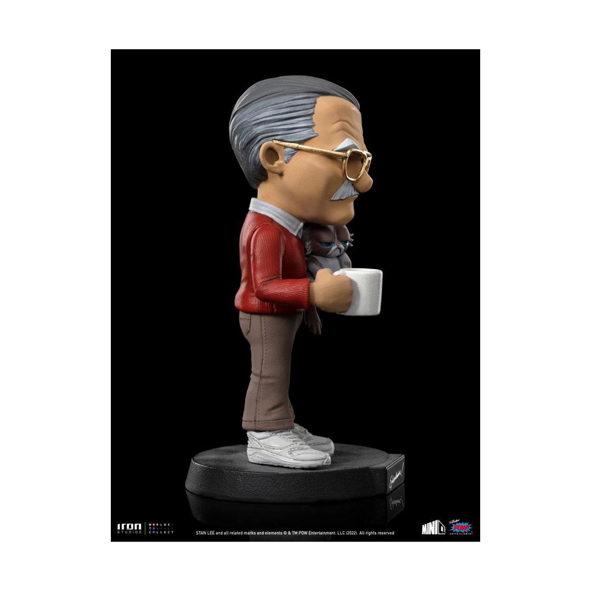 Iron Studios - Stan Lee action figure with Grumpy cat - Mini Co.