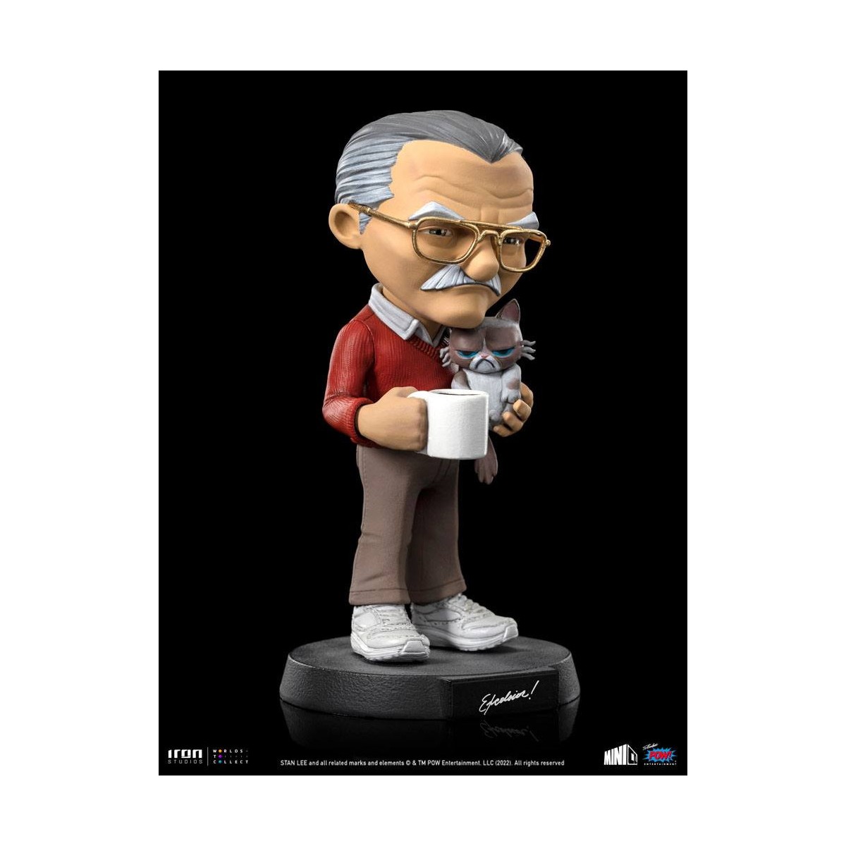 Iron Studios - Stan Lee action figure with Grumpy cat - Mini Co.