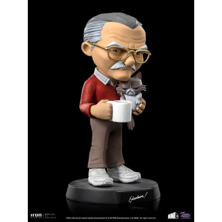 Iron Studios - Stan Lee action figure with Grumpy cat - Mini Co.