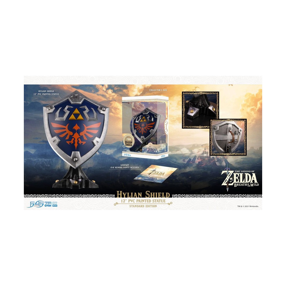 First 4 Figures - Zelda - Hylian Shield Standard Edition - Breath of the Wild PVC statue