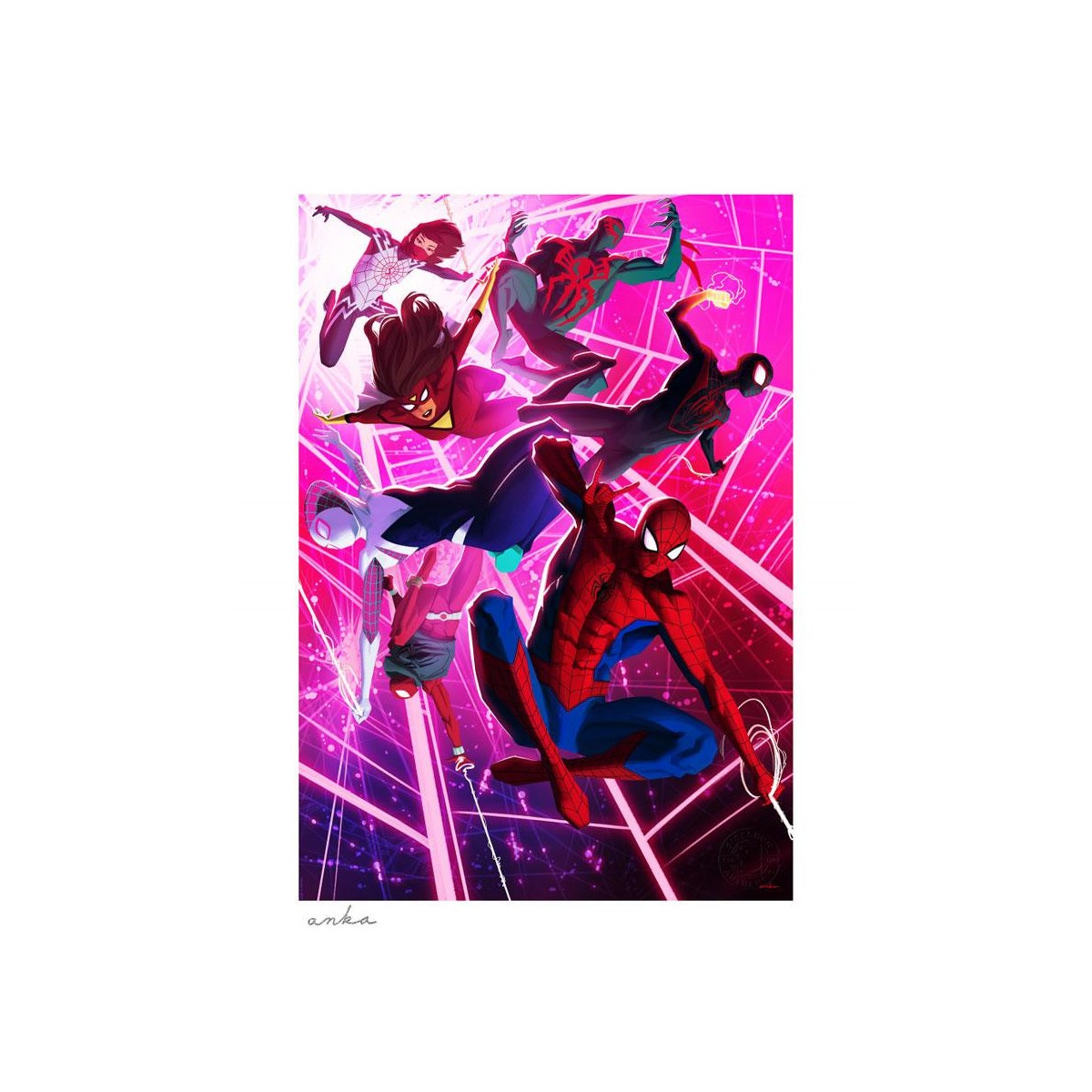Marvel print - Art Print Heroes of the Spider-Verse - 46 x 61 cm - unframed