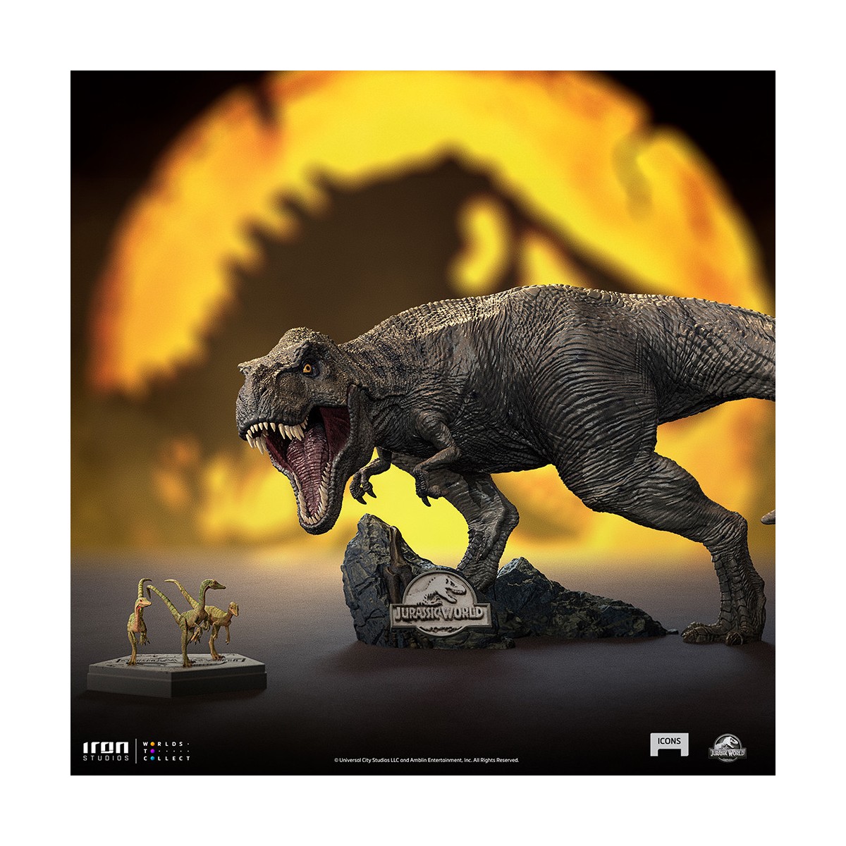 Iron Studios - Compsognathus - Jurassic World Icons