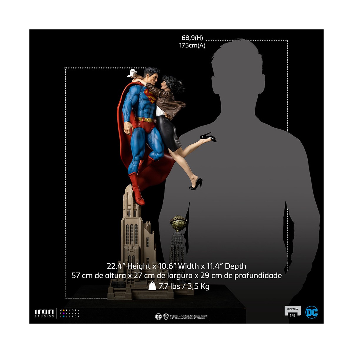Iron Studios - Superman and Loic Lane Diorama 1/6