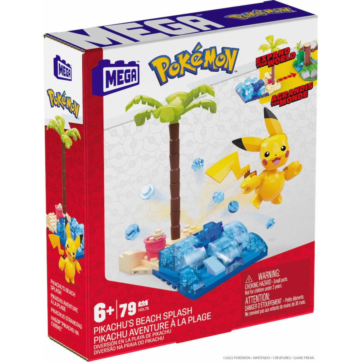 Pokemon - PIKACHU'S BEACH SPLASH - Mega Construx Wonder Builder