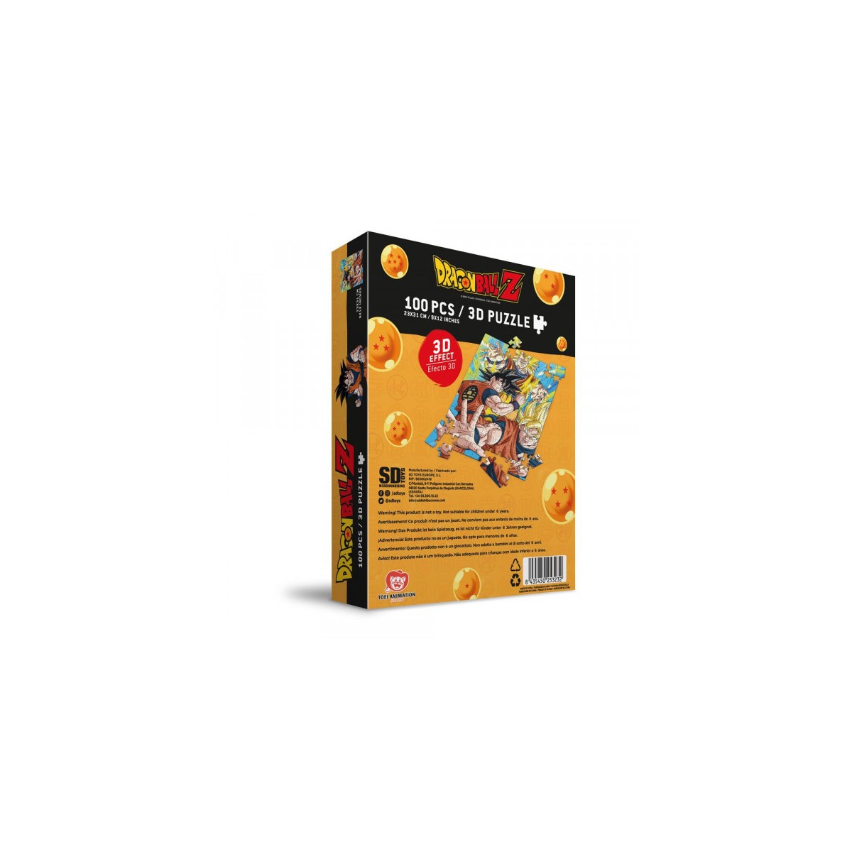 SD Toys - Puzzle Dragon Ball Z - Goku Saiyan - 100 pcs