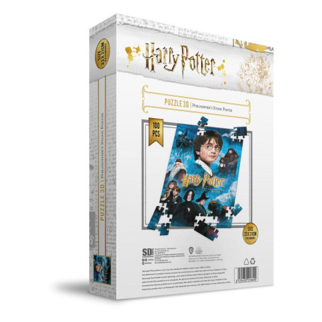 SD Toys - Puzzle HARRY POTTER 3D effect - Philosopher's Stone Poster - 100 pcs