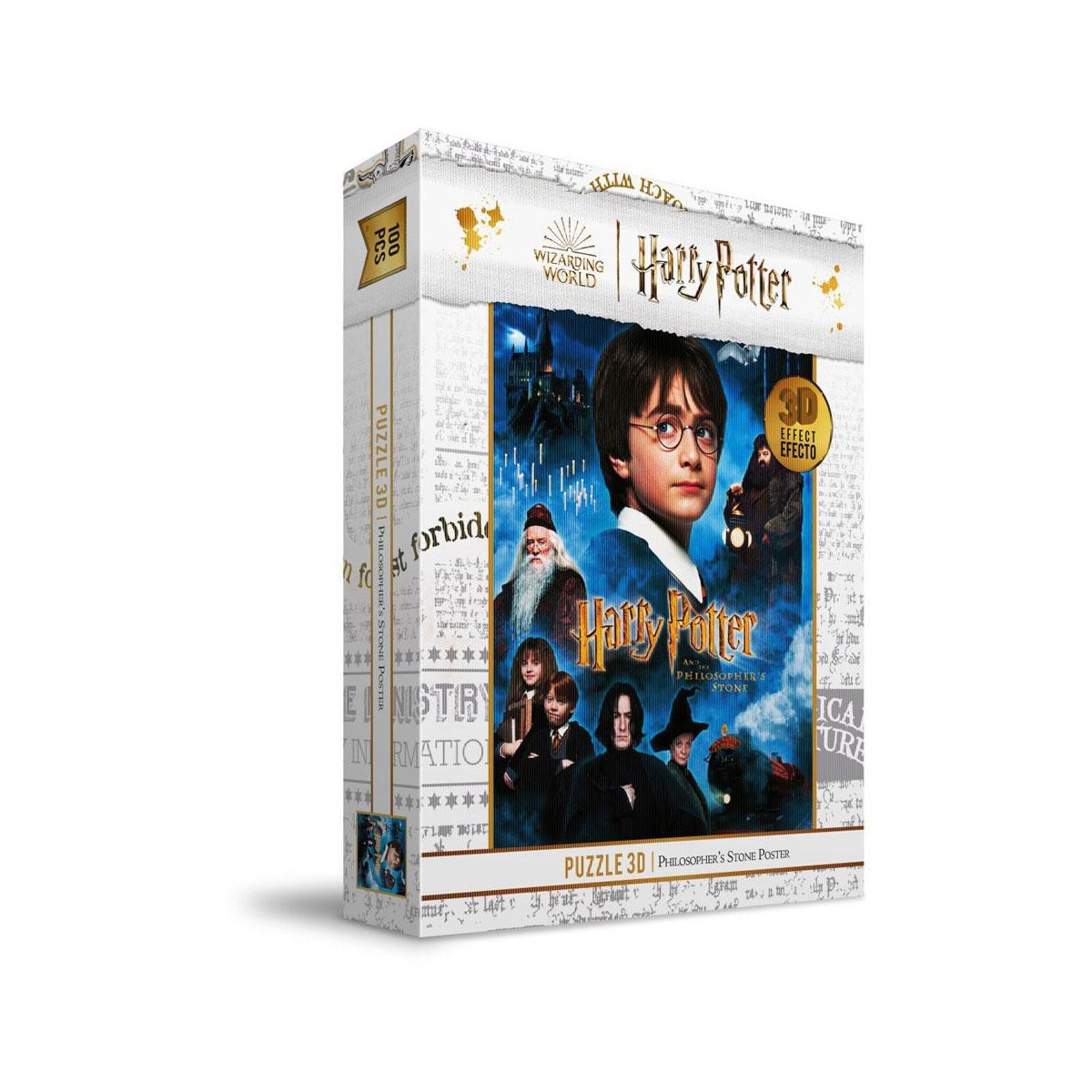 SD Toys - Puzzle HARRY POTTER 3D effect - Philosopher's Stone Poster - 100 pcs