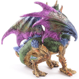 Dragon guerrier métallique collection Dark Legends / Vert