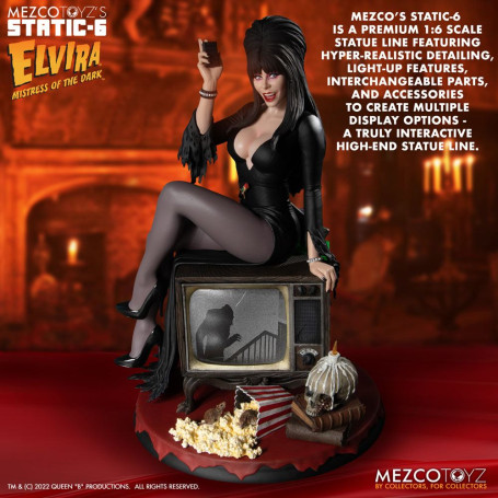 Mezco - Static 6 - Elvira mistress of darkness 1/6 statue