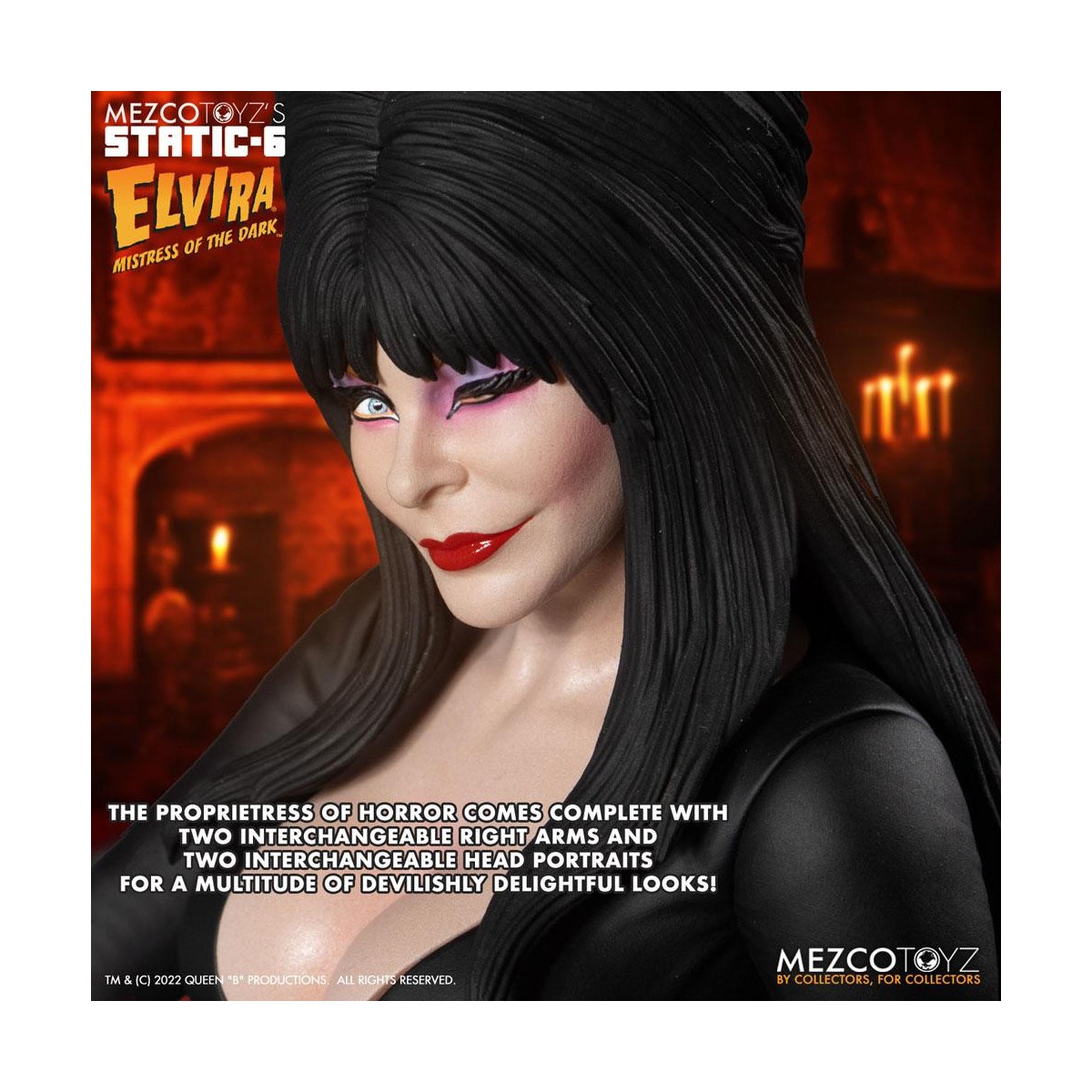 Mezco - Static 6 - Elvira mistress of darkness 1/6 statue