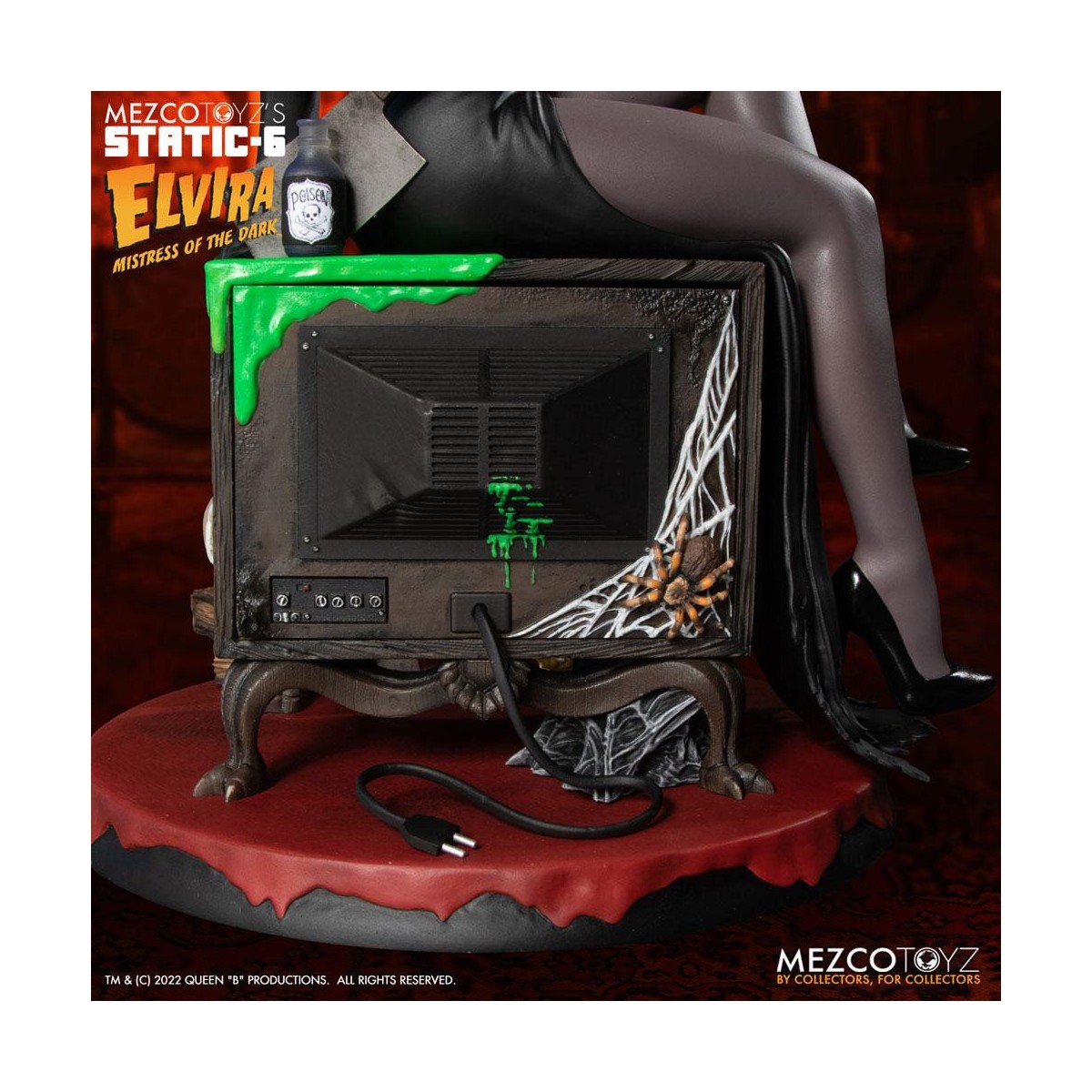Mezco - Static 6 - Elvira mistress of darkness 1/6 statue