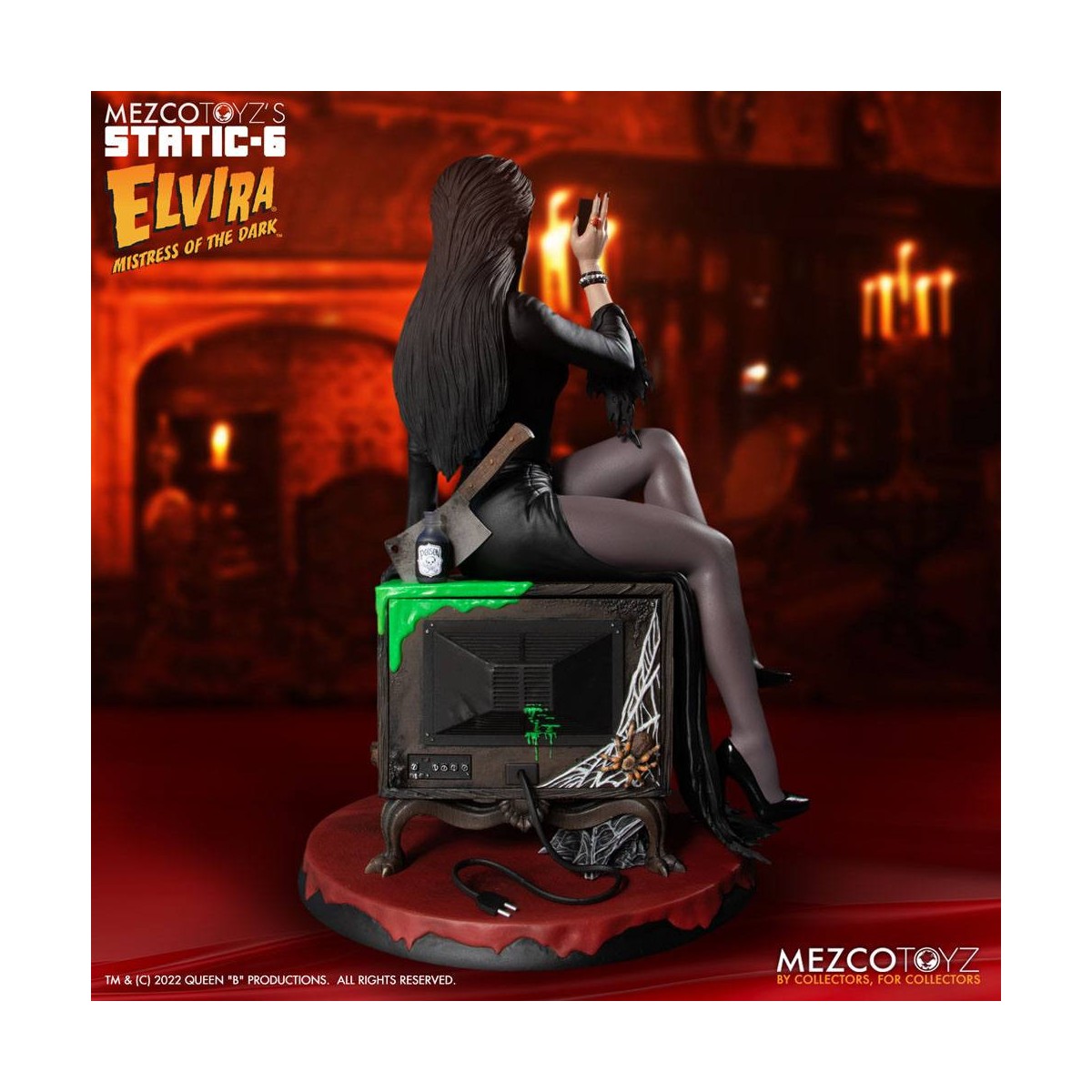 Mezco - Static 6 - Elvira mistress of darkness 1/6 statue