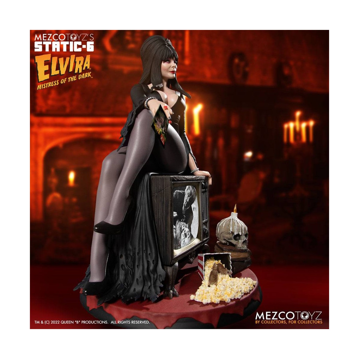 Mezco - Static 6 - Elvira mistress of darkness 1/6 statue