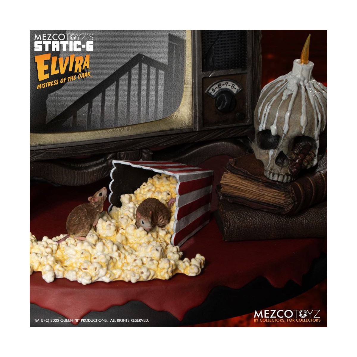 Mezco - Static 6 - Elvira mistress of darkness 1/6 statue